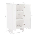 Manhattan Comfort - Ella 31,5 po Buffet Moderne d’Appoint - Blanc-Des bords lisses et arrondis ajoutent un charme moderne et améliorent la sécurité
