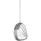 Modway - Whisk Terrasse extérieure Chaise à balançoire sans support - Blanc-Cadre de siège en tuyaux d’aluminium