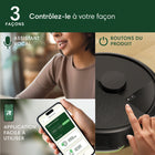 iRobot - Aspirateur robot Roomba 105-3 façons de controller. Jumelez le robot à votre assistant vocal préféré (Fonctionne avec les appareils prenant en charge Alexa, Siri et l’Assistant Google) pour lui demander d’activer des nettoyages sur demande, utilisez l’application ou appuyez sur les boutons du robot