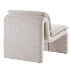 Modway - Lume Boucle Tapis Chaise d’accent sans accoudoir - Parchemin-Utilisation polyvalente