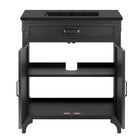 Modway - Steamforge 30" Vanette de salle de bain - Noir noir-Assemblée requise