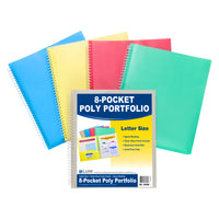 Port poly spirale 8 poch C-Line, var, 6 (CLI33080)-Fabriqué en polypropylène lourd de qualité archives et est offert en couleurs variées