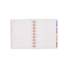 The Happy Planner - Planificateur daté format classique 2026–2027 à reliure à disques - 9-3/4 po x 5-5/16 po - Palmiers rêveurs ivoire-Doté du système de reliure à disques personnalisable de Happy Planner, pour ajouter ou retirer des pages en toute facilité