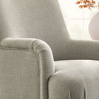 Modway - Ellington Tissu tapis Fauteuil d’accent - Lin-Moulures en tuyauterie française