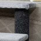 PawHut - Escalier pour chat à 4 marches, petit arbre avec jouet - 23,5 po x 16 po x 25 po-Matériau : panneau de particules, flanelle, tissu de moquette 