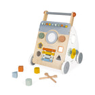 Janod - Doux Cocon - Trotteur Multi-Activités pour Bébé-Roues en caoutchouc silencieuses pour un mouvement fluide.