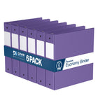 Davis Group Super économie, Reliure à anneaux ronds 2 po, paquet de 6 – Violet-3 Reliure À Anneaux