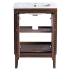 Modway - Ledger 24" Vanette de salle de bain - Blanc noyer-9
