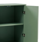 Manhattan Comfort - Ella 31,5 po Buffet Moderne d’Appoint - Vert Sauge-Les pieds de traîneau rectangulaires épais offrent stabilité et une touche moderne et unique à une base de traîneau classique