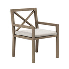 Modway - Northlake Terrasse extérieure Teck Fauteuil à manger, Caillou-Construction robuste en bois de teck