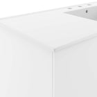 Modway - Vitality Évier simple 48" Vanette de salle de bain - Blanc blanc-Assemblée requise