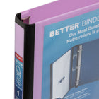 Staples - Reliure Better Binder - 1 po - lilas-Pochette verticale intérieure non collante pour garder les feuilles en place