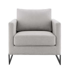 Modway - Posse Tissu rembourré Chaise d’accent - Chameau Noir-Épingles de pied non marquées