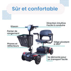 Journey - Adventure Scooter électrique - bleu-La conception modulaire sans outil se démonte en cinq pièces légères pour un transport et un rangement plus faciles