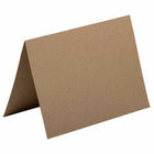 JAM Paper - Cartes pliantes vierges - 60 lb - Format A7 - 5 po x 6 po - 5/8 po - Kraft brun recyclé - paquet de 25-Couleur: Kraft marron
