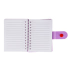 Pep Rally - Mini carnet de notes à bouton-pression - 3,07 po l x 4,13 po H - 44 feuilles - cerises-Format compact