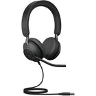 Jabra - Casque stéréo filaire supra-auriculaire Evolve2 40 SE USB-C/A - Teams-Technologie à 3 microphones pour une performance d’appel exceptionnelle