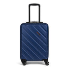 Swiss Mobility - Ensemble de 3 valise rigide ABS - Bleu-Modèle plus petit approuvé comme bagage à main par la plupart des compagnies aériennes (convient aux dimensions réglementaires de la plupart des compagnies aériennes pour les bagages à main)