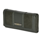 Roots - Portefeuille d'embrayage de poche pour dames - Olive-Poche arrière zippée