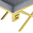 Modway - Rove Velours Performance Velvet Banc - Gris or-Capacité de poids maximale : 331 lb