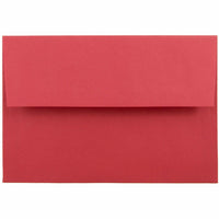 JAM Paper - Enveloppes d'invitation colorées A8 - 5,5 x 8,125 - rouge recyclé - Paquet de 50-Ces enveloppes sont parfaites pour envoyer des invitations, des cartes de voeux, des RSVP, des cartes de remerciement, des cadeaux d'anniversaire, des remises de diplômes, des vacances et plus encore