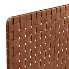 Modway - Sparta Tissage Cuir végane Tête de lit jumelée, Brun noyer-Assemblée requise