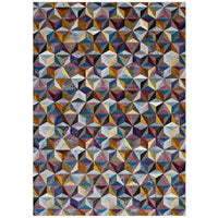 Modway - Arisa Mosaïque hexagonale géométrique Tapis de comédie 8 pi l x 10 pi L - Multicolore-Tapis en mosaïque hexagonale géométrique