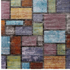 Modway - Success Mosaïque géométrique abstraite de Nyssa Tapis 4 pi l x 6 pi L - Multicolore-Résistant aux taches / Facile à nettoyer