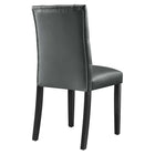 Modway - Duchess Vinyle Chaise à manger Ensemble de 2 - Gris-8
