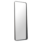 Zuo - Miroir Riga - Noir-Fixation murale verticale uniquement