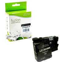 fuzion - Cartouche d'encre compatible Brother LC504XLK - Haut Rendement - Noir-Noir