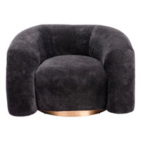 Zuo - Havn Fauteuil d’appoint - Noir-Soutien confortable des accoudoirs