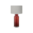 Monarch Specialties - Luminaire - 28 po H Lampe De Table - Verre Rose Poussiéreux - Abat-Jour Gris - Contemporain - Moderne-Cette lampe de table contemporaine de 28 pouces de haut présente un corps en verre rouge translucide texturé sur une base en acrylique transparent et est surmontée d'un abat-jour en tissu gris sophistiqué, ce qui en fait un accent élégant dans un salon, une chambre à coucher ou un bureau à domicile