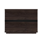 Manhattan Comfort - Ensemble de 2 tables de chevet modernes Evelyn 32" à 1 tiroir - Marron-Assemblage à domicile requis Tout le matériel inclus