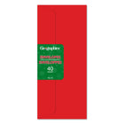 Geographics - Enveloppes No.10, Rouge BL - 40 Pqt-Compatible avec les imprimantes jet d'encre et laser