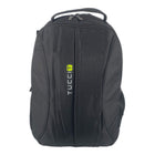 Tucci Italy - Sac à dos Dynamo - Moyen - Noir-Pochette rembourrée pour ordinateur portable – Convient aux portables jusqu’à 16"