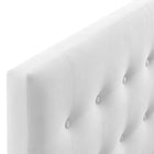 Modway - Emily Biscuit Touffé Performance Velvet Tête de lit King, Blanc-Rembourrage en mousse dense