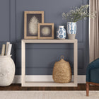 Hudson&Canal - Console Osmond 91 cm (36 po) - Blanc aulne-Nettoyer avec un chiffon doux et sec, sans produits chimiques agressifs ni produits de nettoyage abrasifs