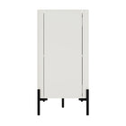 Manhattan Comfort - Ensemble de 2 buffets et meubles d’appoint modernes Abbey - érable et blanc cassé-15,7 po L x 66,9 po l x 32 po H