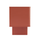 Manhattan Comfort - Ensemble de 2 tables de chevet modernes Ella 100 cm - Terracotta-Tiroir élégant sans poignée pour un aspect épuré et dégagé