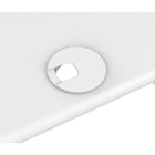 Rocelco - Support de bureau haut de gamme DADR-40 à hauteur réglable - 40 po - avec portée verticale allongée - Blanc-40" de large pour accueillir des moniteurs supplémentaires