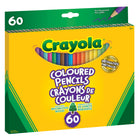 Crayons de couleur Crayola, boîte de 60-Grâce aux 60 couleurs vives offertes, les enfants ne manqueront jamais de façons de transformer des dessins ordinaires en oeuvres d'art vibrantes. Ces crayons durables sont pré-aiguisés et peuvent donc servir dès l'ouverture de la boîte. Ils fourniront des heures de divertissement artistique sans limite