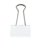 JAM Paper - Pinces à reliure colourées - taille moyenne - 32 mm (1 1/4 po) - pinces à reliure blanches - paquet de 15-Taille : Moyenne 1,25 pouce (32 mm) | Reprenez facilement votre forme une fois retiré