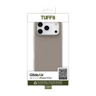 TUFF8 - Étui GlideAir Mag Gris iPhone 17 Pro-Intérieur en texture microfibre : Revêtu de tissu en microfibre ultra-fin, l'intérieur offre une protection douce et résistante aux rayures
