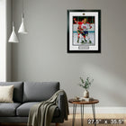 Guy Lafleur photo with Alumni Coin - Impression encadree - 27" x 35"-Prêt à accrocher - livré entièrement assemblé