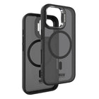 Blu Element - Étui Chromatic Kick MagSafe Noir pour iPhone 17-Protection supplémentaire de l’appareil photo avec support pliable pour visionnage à l’horizontale