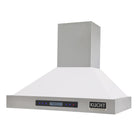 KUCHT KRH3015-W 30 po Hotte murale professionnelle - 900 CFM - Acier inoxydable/Blanc-Écran LCD à capteur tactile permettant de choisir la vitesse appropriée