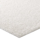 Modway - Enyssa Solide Tapis 5 pi l x 8 pi L Shag Area - Blanc ivoire-Haute densité / Tissé à la machine