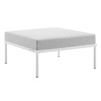 Modway - Harmony Sunbrella Terrasse extérieure Aluminium Ottoman in Gris-Tissu Sunbrella tout temps