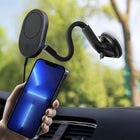 Mighty Mount - Support de chargeur sans fil MagSafe 15W - Base à ventouse col de cygne-Rotation à 360° : pour une visualisation en mode portrait et paysage